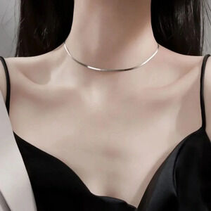 925 Silver Herringbone Snake Chain Necklace 2 mm